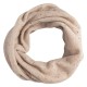 Beige gevlamde nekwarmer in kasjmier-breigoed