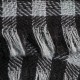 Kleingeruite pashmina-omslagdoek in grijs en zwart – afbeelding 3