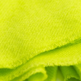 Limoengroene keper geweven pashmina-sjaal
