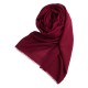 Bordeauxrode pashmina-omslagdoek in kasjmier en zijde