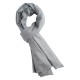 Lichtgrijze keper geweven pashmina-sjaal