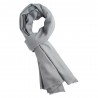 Lichtgrijze keper geweven pashmina-sjaal