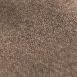 Naturel grijsbruine sjaal in puur jak wol