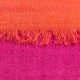 Tweekleurige pashmina-sjaal in fuchsia en koraalrood – afbeelding 3