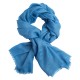 Hemelsblauwe jacquard geweven pashmina-omslagdoek