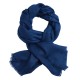 Donkerblauwe jacquard geweven pashmina-omslagdoek