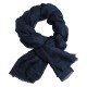 Marineblauwe jacquard geweven pashmina-omslagdoek