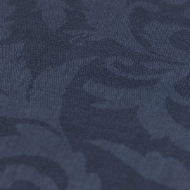 Marineblauwe jacquard geweven pashmina-omslagdoek