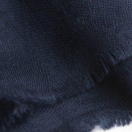 Marineblauwe jacquard geweven pashmina-omslagdoek