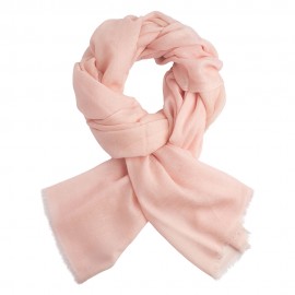 Zachte roze jacquard geweven pashmina-omslagdoek