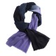Tweekleurige pashmina-sjaal in marineblauw en lavendel