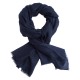 Marineblauwe pashmina-omslagdoek in diamantbinding