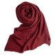 Kasjmier-omslagdoek in rood en marineblauw pied-de-poule