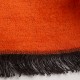 Oranje zijden omslagdoek in geborsteld zijde – afbeelding 2