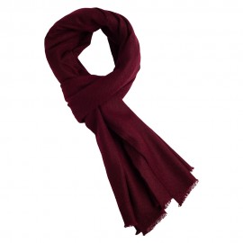 Roodbruine keper geweven pashmina-sjaal