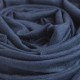 Marineblauwe pashmina-omslagdoek in kasjmier en zijde – afbeelding 2