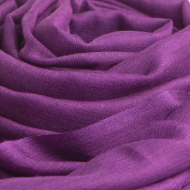 Donkere paarse pashmina-omslagdoek in kasjmier en zijde