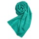 Turkooizen pashmina-omslagdoek in kasjmier en zijde
