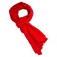 Donkerrode keper geweven pashmina-sjaal