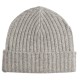 Grijze gemêleerde kasjmier-beanie