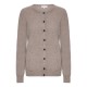 Kasjmier-vest beige gemêleerd