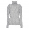 Kasjmier turtle neck grijs gemêleerd