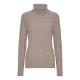 Kasjmier turtle neck beige gemêleerd