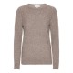 Kasjmier-trui beige gemêleerd
