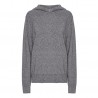 Kasjmier hoodie grijs gemêleerd