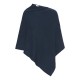 Marineblauwe kasjmier-poncho