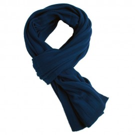 Marineblauwe kasjmier-sjaal