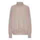Oversized kasjmier-trui in beige