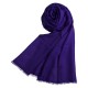 Blauwpaarse pashmina-omslagdoek in kasjmier en zijde