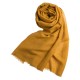 Donkere gouden pashmina-omslagdoek in kasjmier en zijde