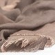 Grootgeruite omslagdoek in licht- en donkerbruin – afbeelding 2