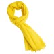Handgeweven pashmina-sjaal in gele keperbinding