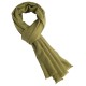 Olijfgroene keper geweven kasjmier-sjaal