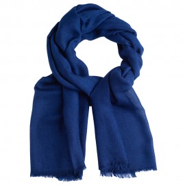 Donkerblauwe pashmina-omslagdoek in diamant patroon