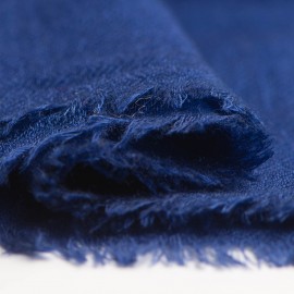 Donkerblauwe pashmina-omslagdoek in diamant patroon