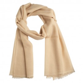 Beige diamant geweven pashmina-omslagdoek