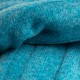 Turkooizen ribgebreide sjaal in merino en kasjmier – afbeelding 3
