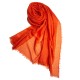 Grote oranje kasjmier-omslagdoek 200 x 140 cm