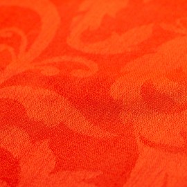 Koraalrode jacquard geweven kasjmier-omslagdoek