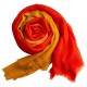 Dip-dye omslagdoek in goud/oranje