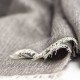 Grijze mêlee pashmina-omslagdoek in kasjmier/zijde – afbeelding 2