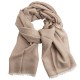 Beige mêlee pashmina-omslagdoek in kasjmier/zijde