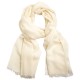 Witte pashmina-omslagdoek in kasjmier en zijde
