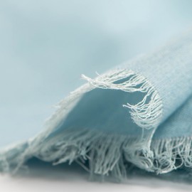 Lichtblauwe pashmina-omslagdoek in kasjmier en zijde
