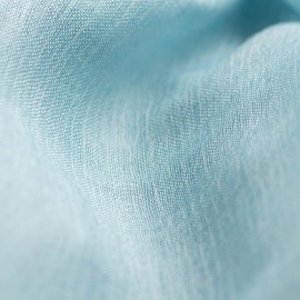 Lichtblauwe pashmina-omslagdoek in kasjmier en zijde