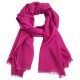 Fuchsia pashmina-omslagdoek in kasjmier/zijde